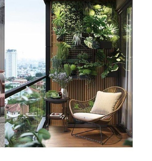 Apartment balcony with planters, Vardhman Eminara, Mansarovar Jaipur