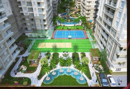 Tennis and multi-sport courts at Vardhman Eminara, Mansarovar Jaipur